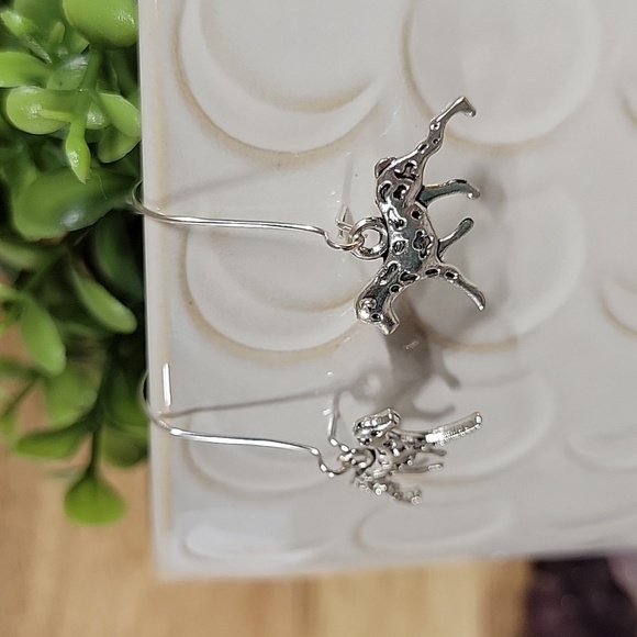 Dog Charm Drop Earrings - Picture 4 of 7